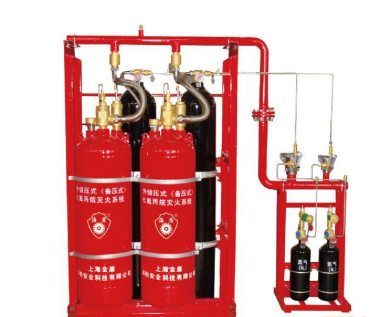 福建管網式七氟丙烷滅火系統（外貯壓）-滅火流程
